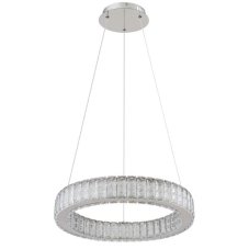 GLOBO 67162-50 MUCKY závesné svietidlo D500mm LED 50W/2995lm 2700-6000K chrómová, priehľadná, diaľkový ovládač
