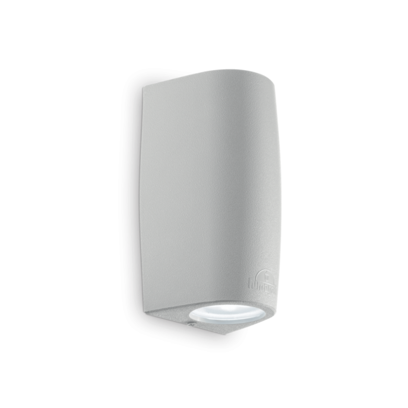 Exteriérové ​​nástěnné svítidlo Ideal lux 147796 KEOPE AP2 SMALL GRIGIO 2xGU10 6W 4000K šedá IP55