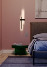 REDO 01-2745 TANGENT nástenné svietidlo LED 12W/758lm 3000K čierna