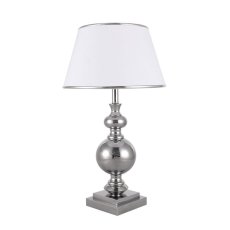 Italux TL-1825-1-CH stolní svítidlo Letto D350mm 1x60W E27 chrom, bílá