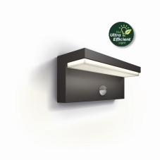 Philips 8720169257412 UltraEfficient Bustan vonkajšie nástenné svietidlo so senzorom PIR LED 3,8W/800lm 4000K IP44 antracit
