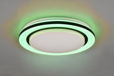 TRIO Reality R67244000 CARTIDA stropné svietidlo SMD LED D380mm 17W/2000lm 2700-6000K+RGB biela diaľkový ovládač