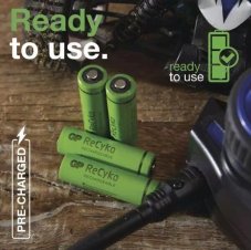 B2111 BATÉRIA GP ReCyko 1000 HR03/1,2V (AAA) 950mAh mikrotužková nabíjateľná 1/2