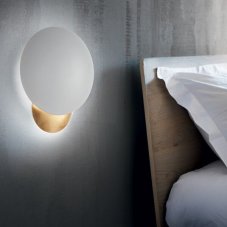 Ideal Lux 259048 ECLISSI nástenné svietidlo LED D300mm 11W/940lm 3000K biela, zlatá