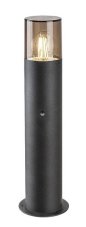 RABALUX 77027 Teplice exteriérové stojanové svietidlo/stĺpik V440mm 1xE27 IP44 matná čierna, dymová, súmrakový a pohybový senzor