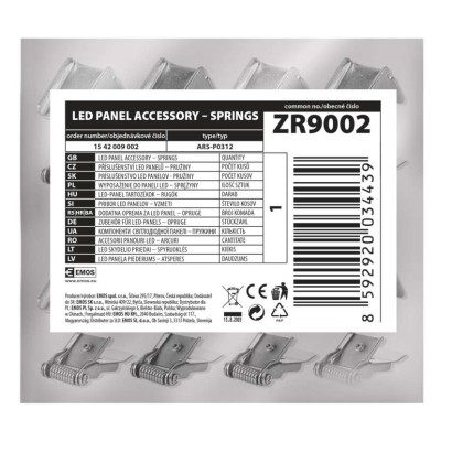 EMOS ZR9002 pružiny pro LED panel 6 120×30cm
