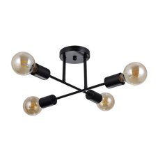 ITALUX PND-4052-4-BL Formio stropné svietidlo 4xE27 čierna