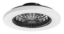 RABALUX 71329 Dalfon2 stropné svietidlo s ventilátorom D485mm LED 48W/1900lm 3000-6500K čierna, stmievateľné, diaľkový ovládač, starlight efekt