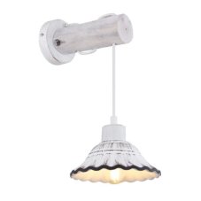 GLOBO 54050W JOWITA nástenné svietidlo 1xE27 biela patina, čierna