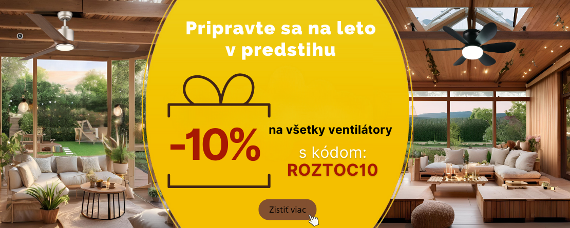 Pripravte sa na leto v predstihu - ventiátory zľava 10%