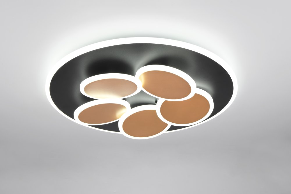 Moderné stmievateľné LED stropné svetlo Mandala s meniteľnou farbou svetla 2700-6500K