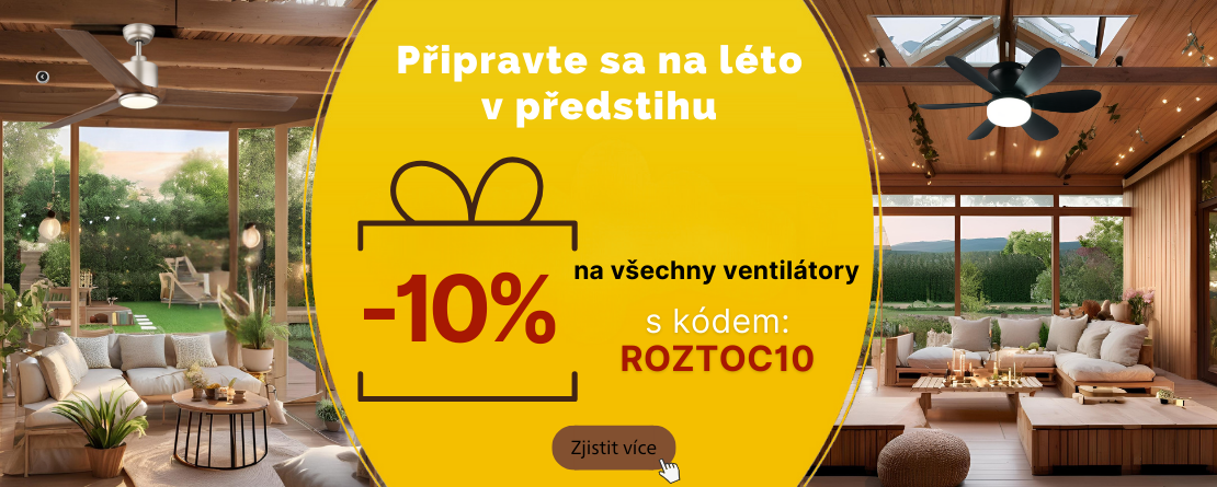 Připravte se na léto v předstihu - sleva na ventilátory 10%