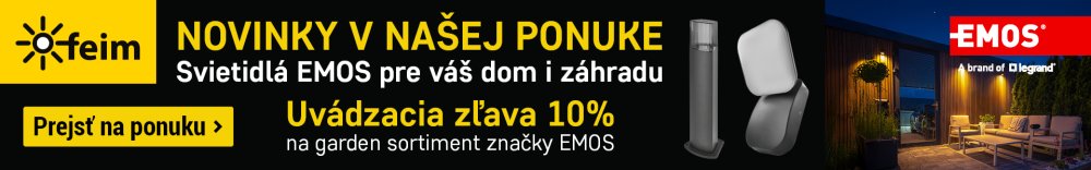 Záhradné osvetlenie Emos Garden – Novinky so zľavou 10 %