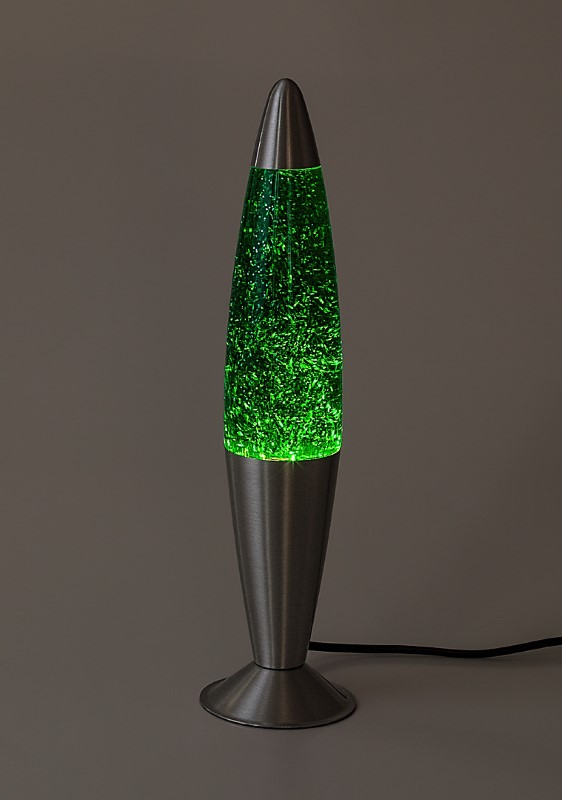 RABALUX zelená lávová lampa rozsvietená