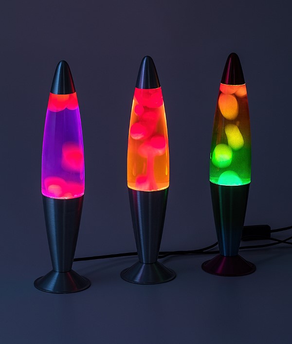 Najlepšie lávové lampy fotené vo večerných hodinách